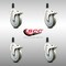 Service Caster 5 Inch 316SS Gray Poly Swivel 1-1/4 Inch Expanding Stem Caster Set Lock Brake SCC-SS316TTLEX20S514-PPUB-114-4 - alternate 3